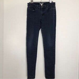 Eileen Fisher Jeans Womens 6 Blue Dark Wash Skinny Mid-Rise Organic Cotton